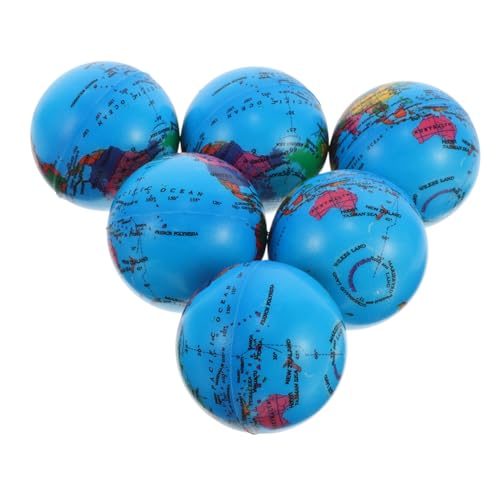 Kisangel 6Stücke Squeeze Bälle Stressabbau Für PU Bouncy Für Sport Für Stressabbau Und Spielspaß von Kisangel