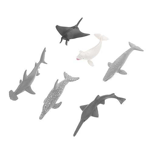Kisangel 6Stücke Teiliges Tier Modelle Realistische Meereslebewesen Für Dekoration Und Sicher Und Langlebig Für Aquarien Und Kreative Spiele von Kisangel