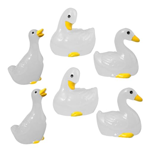 Kisangel 6stücke Mini Leuchtende Enten Harz Statue Tier Miniatur Figuren Dekoration Für Tisch Sukkulenten Mikrolandschaften Minigärten Topfpflanzen DIY Ornament Kisangel 6stücke Mini Leuchtende Enten Harz Statue Tier Miniatur Figuren Dekoration Für Tisch Sukkulenten Mikrolandschaften Minigärten Topfpflanzen DIY Ornament von Kisangel