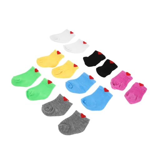 Kisangel 7 Paare Puppensocken für Amerikanische Puppen Strümpfe aus Weichem Passgenaues Zubehör für Anziehspiel und Spielhaus Dekoration Kisangel 7 Paare Puppensocken für Amerikanische Puppen Strümpfe aus Weichem Passgenaues Zubehör für Anziehspiel und Spielhaus Dekoration von Kisangel
