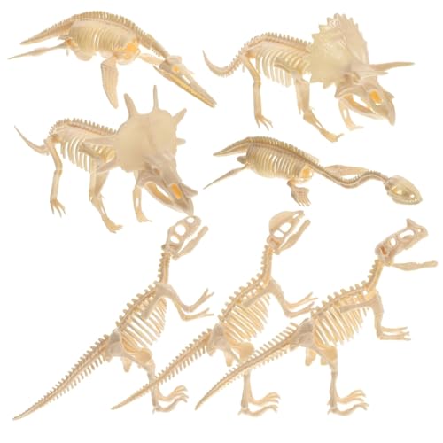 Kisangel 7 Stück Teiliges DIY Dinosaurier Skelett Spielset Pädagogische Dinosaurier Figuren zum Zusammenbauen Kreatives Lernspielzeug für Kindergeburtstag und Geschenke von Kisangel