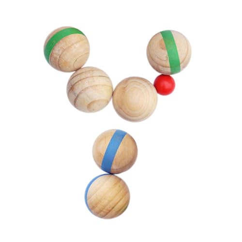 Kisangel 7 Stück Teiliges Holzspielbälle für Outdoor Sport Bocce Bälle für Garten und Familienaktivitäten für Spiele im Freien und Sommerpartys Kisangel 7 Stück Teiliges Holzspielbälle für Outdoor Sport Bocce Bälle für Garten und Familienaktivitäten für Spiele im Freien und Sommerpartys von Kisangel