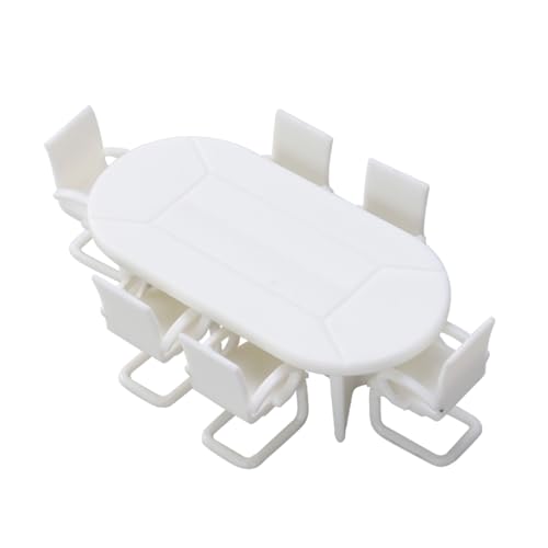 Kisangel 7 Stück Teiliges Modell Tisch und Stühle Set für Indoor Dekoration Miniatur Möbel für Puppenhaus und DIY Projekte Kreative und Gesunde Spielzeuge Kisangel 7 Stück Teiliges Modell Tisch und Stühle Set für Indoor Dekoration Miniatur Möbel für Puppenhaus und DIY Projekte Kreative und Gesunde Spielzeuge von Kisangel