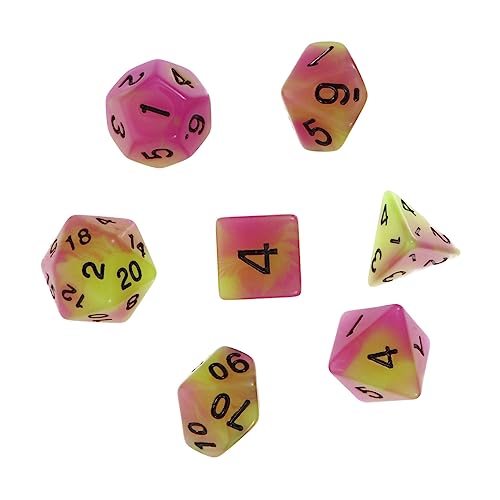 Kisangel 7 Stück Unterhaltungswürfel Mehrseitige Spielwürfel Partywürfel Requisiten Für Brettspiele Lustige Würfelspiel-Requisiten Würfel Für Rollenspiele Green Harz Kisangel 7 Stück Unterhaltungswürfel Mehrseitige Spielwürfel Partywürfel Requisiten Für Brettspiele Lustige Würfelspiel-Requisiten Würfel Für Rollenspiele Green Harz von Kisangel