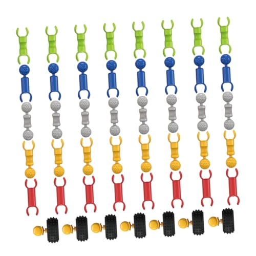 Kisangel 70 Stück Kreatives Konstruktionsspielzeug Teilig Pädagogische Bausteine für Lustige Puzzle Spielzeuge Logischem und Farbenerkennung DIY für Eltern Interaktion von Kisangel