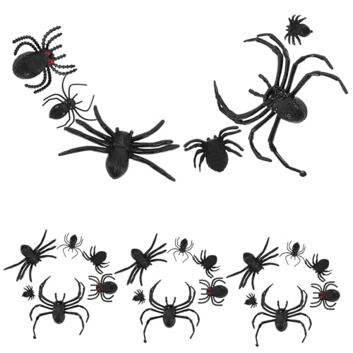 Kisangel 70Stücke Kunststoffspinnen Realistische Halloween Streichspielzeuge für Partydekoration Gruselige Requisiten für Unvergessliche Überraschungen Kisangel 70Stücke Kunststoffspinnen Realistische Halloween Streichspielzeuge für Partydekoration Gruselige Requisiten für Unvergessliche Überraschungen von Kisangel