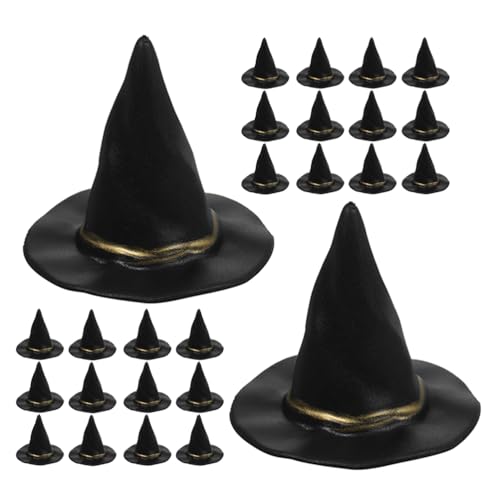 Kisangel 72 Stück Mini-Hexenhüte in Schwarz: Halloween-Dekoration, Basteln – Puppenhaus-Zubehör, Miniatur-Kunststoffkappe – Mini-Zaubererhüte für den Schreibtisch Kisangel 72 Stück Mini-Hexenhüte in Schwarz: Halloween-Dekoration, Basteln – Puppenhaus-Zubehör, Miniatur-Kunststoffkappe – Mini-Zaubererhüte für den Schreibtisch von Kisangel