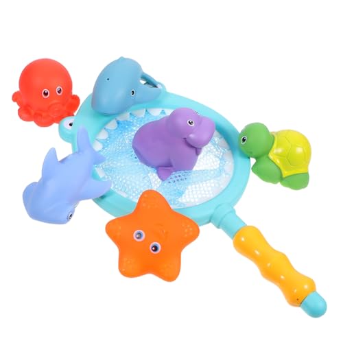 Kisangel 7Stücke Kreatives Wassersprühspielzeug mit Schwimmendem und Tieren Fischernetz für Badewanne und Pool Fördert und Spaß Beim Kisangel 7Stücke Kreatives Wassersprühspielzeug mit Schwimmendem und Tieren Fischernetz für Badewanne und Pool Fördert und Spaß Beim von Kisangel