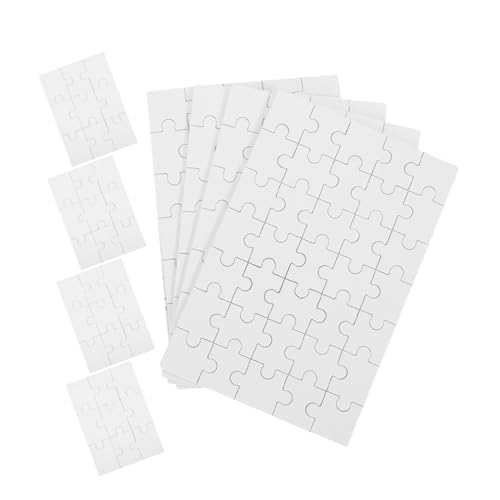 Kisangel 8 Blatt Teiliges Holzpuzzle Blanko Sublimation Puzzle Blanks DIY Sublimation Transfer Jigsaw Stabil und Langlebig für kreative Gestaltung und Personalisierte Gestaltung von Kisangel