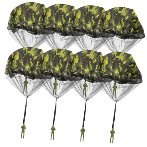Kisangel 8 Stück Camouflage Fallschirm Fallschirmspielzeug Fallschirmsportspielzeug für Kinderspielzeug im Freien Fallschirm werfen Outdoor- Stoff Tarnung Kisangel 8 Stück Camouflage Fallschirm Fallschirmspielzeug Fallschirmsportspielzeug für Kinderspielzeug im Freien Fallschirm werfen Outdoor- Stoff Tarnung von Kisangel