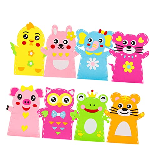 Kisangel 8 Stück DIY Handpuppen aus Stoff Teiliges Materialpaket für Bastelzubehör Kreativität Geduld und Koordination Sicher und Kinderfreundlich Kisangel 8 Stück DIY Handpuppen aus Stoff Teiliges Materialpaket für Bastelzubehör Kreativität Geduld und Koordination Sicher und Kinderfreundlich von Kisangel