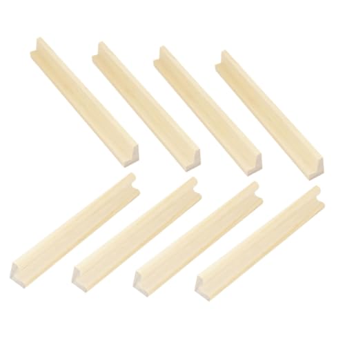 Kisangel 8 Stück Domino Tabletts Mit Buchstaben Aus Holz Domino Ständer Domino Halter Tablett Domino Aufbewahrungsregal Domino Ständer Domino Halter Beige von Kisangel