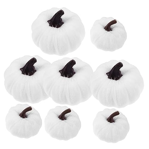 Kisangel 8 Stück Künstliche Kürbisse Teilig Realistische Halloween Ernte Dekoration Leichte Bruchsichere Herbst Ornamente Farbige Stoffüberzüge für Party und Festdeko Kisangel 8 Stück Künstliche Kürbisse Teilig Realistische Halloween Ernte Dekoration Leichte Bruchsichere Herbst Ornamente Farbige Stoffüberzüge für Party und Festdeko von Kisangel