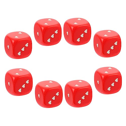 Kisangel 8 Stück Liebe Würfelspielzeug Würfel-Party-Requisiten Neuartige Würfel Requisiten Quadratische Würfel Sechsseitige Würfel Würfel-requisitenspielzeug Würfelspielspielzeug Rot Acryl Kisangel 8 Stück Liebe Würfelspielzeug Würfel-Party-Requisiten Neuartige Würfel Requisiten Quadratische Würfel Sechsseitige Würfel Würfel-requisitenspielzeug Würfelspielspielzeug Rot Acryl von Kisangel