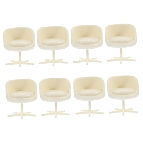 Kisangel 8 Stück Miniatur Büro Drehstuhl mit Rückenlehne aus Robustem Kunststoff Dekorative Puppenhaus Möbel für Wohnzimmer Büro und Architektursandmodelle Kisangel 8 Stück Miniatur Büro Drehstuhl mit Rückenlehne aus Robustem Kunststoff Dekorative Puppenhaus Möbel für Wohnzimmer Büro und Architektursandmodelle von Kisangel