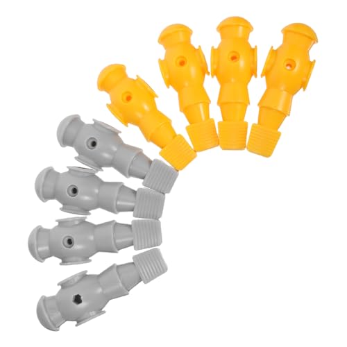 Kisangel 8 Stück Teilige Figuren Stabile Authentische Soccer Player Zubehör für Indoor Spiel Wettkampf Kompatibel mit Modell Gelb von Kisangel
