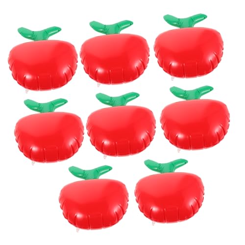 Kisangel 8 Stück Teiliges Aufblasbare Apfel-luftballons Große PVC Fruchtdekoration Vielseitig für Back-to-school Party Klassenzimmerdeko Partyzubehör Einfach Aufzustellen und Tragbar von Kisangel