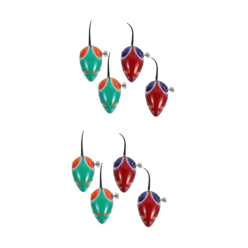 Kisangel 8 Stück Teiliges Aufziehmaus Buntes Blechmaus Wind Up Laufspielzeug Interaktives Zufällige Farbe Zufällige Farbe von Kisangel