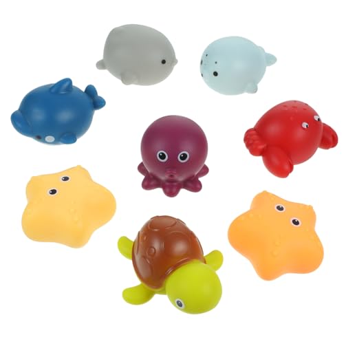 Kisangel 8 Stück Teiliges Bade Niedliche Tierfiguren aus Vinyl für Sicher und Robust Fördert Sensorisches Lernen für Badewanne und Duschen Kisangel 8 Stück Teiliges Bade Niedliche Tierfiguren aus Vinyl für Sicher und Robust Fördert Sensorisches Lernen für Badewanne und Duschen von Kisangel