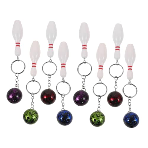 Kisangel 8 Stück Teiliges Bowling Schlüsselanhänger Langlebige Sport Schlüsselanhänger mit Bowlingkugel und Pin Anhängern Blau Lila Grün Rot für Bowlingfans Partys und Sammler Kisangel 8 Stück Teiliges Bowling Schlüsselanhänger Langlebige Sport Schlüsselanhänger mit Bowlingkugel und Pin Anhängern Blau Lila Grün Rot für Bowlingfans Partys und Sammler von Kisangel