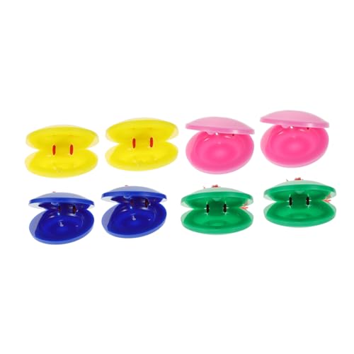 Kisangel 8 Stück Teiliges Bunte Plastik fingerkastagnetten Percussion Musikalisches Lerninstrument für Junge Mädchen und Kleinkinder zur Rhythmus und Sensorische Entwicklung Kisangel 8 Stück Teiliges Bunte Plastik fingerkastagnetten Percussion Musikalisches Lerninstrument für Junge Mädchen und Kleinkinder zur Rhythmus und Sensorische Entwicklung von Kisangel