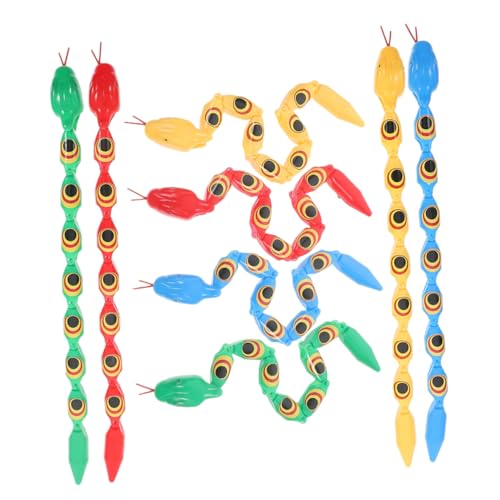 Kisangel 8 Stück Teiliges Flexibler Bunter Trickschlangen Spielzeuge mit Beweglichen Gelenken Plastische Reptilienfiguren zum Verdrehen und Spaß für Partygeschenk und Lernspielzeug Kisangel 8 Stück Teiliges Flexibler Bunter Trickschlangen Spielzeuge mit Beweglichen Gelenken Plastische Reptilienfiguren zum Verdrehen und Spaß für Partygeschenk und Lernspielzeug von Kisangel