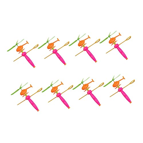 Kisangel 8 Stück Teiliges Flugzeugspielzeug aus Flexiblem Kreative Zughelikopter mit Glatter Oberfläche Sichere Propeller Spielzeuge für Jungen und Mädchen Zufällige Zufällige Farbe von Kisangel