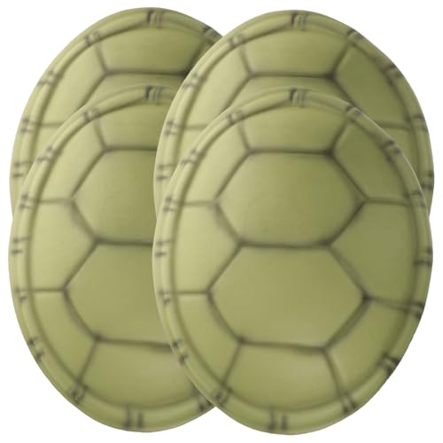 Kisangel 8 Stück Teiliges Halloween Schildkrötenpanzer Kostüm Eva Schildkrötenpanzer Requisiten mit Elastischem Band für Fasching Jungen Mädchen Bühnenperformance von Kisangel