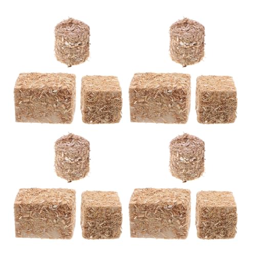 Kisangel 8 Stück Teiliges Mini Heuballen aus Holz für Puppenhaus Dekor Langlebig und Realistisch für Halloween Miniaturen Ländliche Bauernhof deko Vielseitig für DIY Farm Accessoires von Kisangel