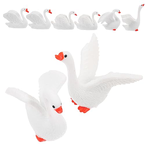 Kisangel 8 Stück Teiliges Mini Schwanenfigur Realistische Resin Ornamente für Mikrolandschaft und Desktop Dekoration als für Freunde Kisangel 8 Stück Teiliges Mini Schwanenfigur Realistische Resin Ornamente für Mikrolandschaft und Desktop Dekoration als für Freunde von Kisangel