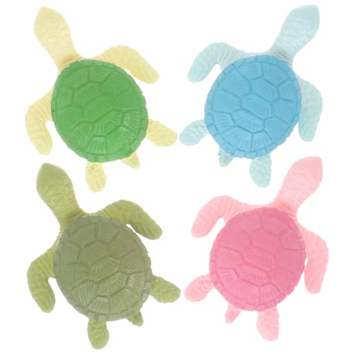 Kisangel 8 Stück Teiliges Miniatur Schildkröten Figuren Farbige Mini Tier Deko aus PVC für Bonsai Moosgarten Aquarium und DIY Mikro landschaften Detailreich und Vielseitig Einsetzbar von Kisangel
