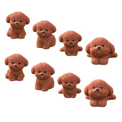 Kisangel 8 Stück Teiliges Miniatur Teddyhund aus Resin Realistische Welpenfiguren mit Flachem Boden Niedliche Tier Deko für Mikro Landschaften DIY Terrarium und Schreibtischdekoration Kisangel 8 Stück Teiliges Miniatur Teddyhund aus Resin Realistische Welpenfiguren mit Flachem Boden Niedliche Tier Deko für Mikro Landschaften DIY Terrarium und Schreibtischdekoration von Kisangel