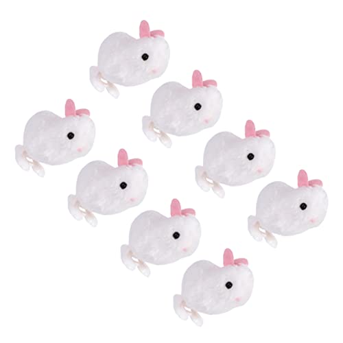Kisangel 8 Stück Teiliges Plüsch Kaninchen Aufziehspielzeug für Niedliches Cartoon Design Fördert und Bewegungsfähigkeiten Sicheres Umweltfreundliches Material für Kleinkinder Ostergeschenk von Kisangel
