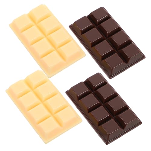 Kisangel 8 Stück Teiliges Realistische Schokoladen deko aus Robustem Resin Kleine Schokoladenmodelle als Fotorealistische Requisiten für Party Hochzeit Restaurant und Weihnachtsdekoration von Kisangel