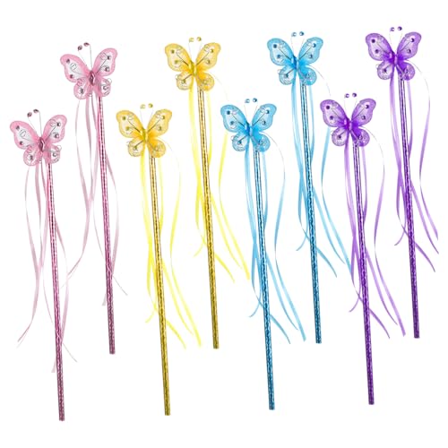 Kisangel 8 Stück Teiliges Schmetterlings Zauberstäbe für Handheld Feenstäbe und Fotorequisiten und Rollenspielzubehör Kisangel 8 Stück Teiliges Schmetterlings Zauberstäbe für Handheld Feenstäbe und Fotorequisiten und Rollenspielzubehör von Kisangel