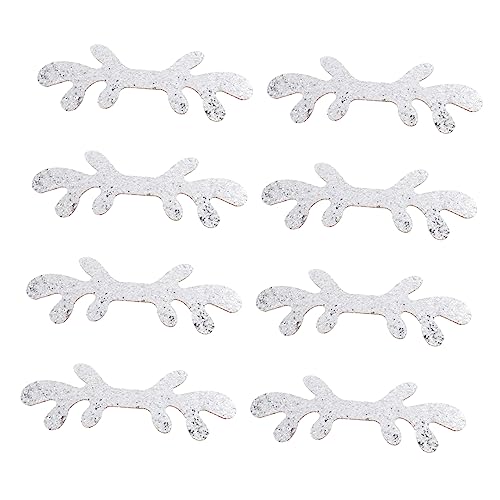 Kisangel 8 Stück Teiliges Silberne Pailletten Rentier Geweih Gaming Headset Deko Cosplay Party Zubehör für Weihnachten DIY Kopfhörer Verschönerung Einzigartiges Design für Gaming Fans von Kisangel