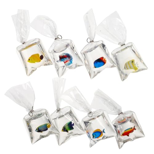 Kisangel 8 Stück Transparenter Fischschmuck aus Kunstharz glücksbringer kleine Fischtüte Fisch-Charm-Schlüsselanhänger Fisch Schlüsselanhänger lustige Schlüsselanhänger Plastik Kisangel 8 Stück Transparenter Fischschmuck aus Kunstharz glücksbringer kleine Fischtüte Fisch-Charm-Schlüsselanhänger Fisch Schlüsselanhänger lustige Schlüsselanhänger Plastik von Kisangel