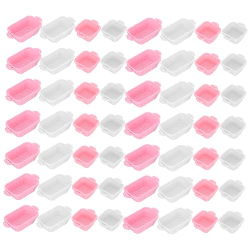 Kisangel 80 Stück Brotservierkörbe Mini Brotkörbe Puppenhaus Lebensmittelkörbe Miniatur Brotkörbe Mini Supermarktkörbe Einkaufskörbe Aus Kunststoff Winzige Aufbewahrungskörbe Abs Kisangel 80 Stück Brotservierkörbe Mini Brotkörbe Puppenhaus Lebensmittelkörbe Miniatur Brotkörbe Mini Supermarktkörbe Einkaufskörbe Aus Kunststoff Winzige Aufbewahrungskörbe Abs von Kisangel