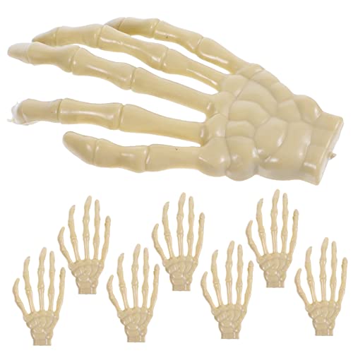 Kisangel 8Stücke Halloween Skelett Hände Realistische Plastik Skelett Hände Für Spukhausdekor Und Halloween Feiern Party Dekoration Kisangel 8Stücke Halloween Skelett Hände Realistische Plastik Skelett Hände Für Spukhausdekor Und Halloween Feiern Party Dekoration von Kisangel