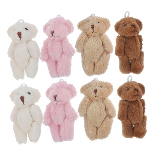 Kisangel 8Stücke Mini Plüschbären Weiche Stoffbären für Schlüsselanhänger und Babyparty Dekoration Süße Anhänger und Mitgebsel für Feiern Kisangel 8Stücke Mini Plüschbären Weiche Stoffbären für Schlüsselanhänger und Babyparty Dekoration Süße Anhänger und Mitgebsel für Feiern von Kisangel