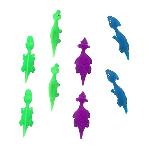 Kisangel 8Stücke Teiliges Fingerspielzeug Dehnbare Dinosaurier Spielzeuge Für Zufällige Farben Frustrationsabbau Und Outdoor Spaß von Kisangel