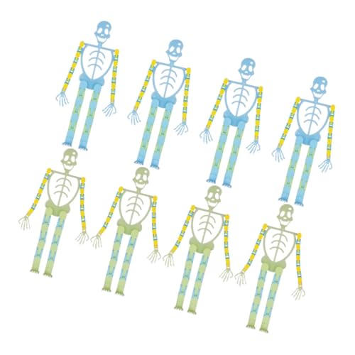 Kisangel 8Stücke Teiliges Halloween Skelettspielzeug Realistische Tischdekoration für Halloween Feiern Langlebige und Sichere Skelettfiguren für Scherze und Überraschungen Kisangel 8Stücke Teiliges Halloween Skelettspielzeug Realistische Tischdekoration für Halloween Feiern Langlebige und Sichere Skelettfiguren für Scherze und Überraschungen von Kisangel