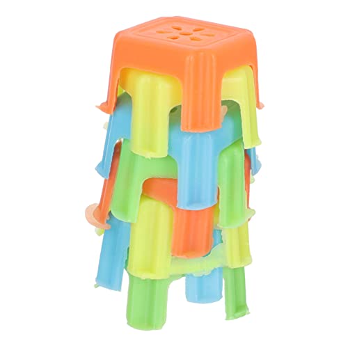 Kisangel 8Stücke Teiliges Hocker Aus Kunststoff Dekorative Mini Stühle Für Mikrogärten Und Puppenhäuser rutschfest Und Langlebig Für DIY Enthusiasten von Kisangel