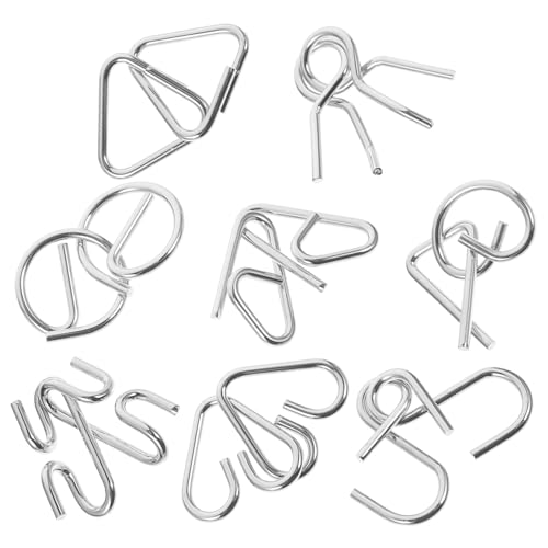 Kisangel 8Stücke Teiliges Metallrätsel Logikspielzeug Für Erwachsene Gehirntrainingsspiel Knifflige Denksportaufgaben Für Familien Und Partys Kisangel 8Stücke Teiliges Metallrätsel Logikspielzeug Für Erwachsene Gehirntrainingsspiel Knifflige Denksportaufgaben Für Familien Und Partys von Kisangel