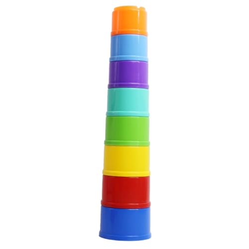 Kisangel 8Stücke Teiliges Stapelspielzeug Pädagogisches Kognitives für Jungen für Spielzimmer Fördert Fantasie und Feinmotorik Sicher und Unterhaltsam für Junge Mädchen von Kisangel