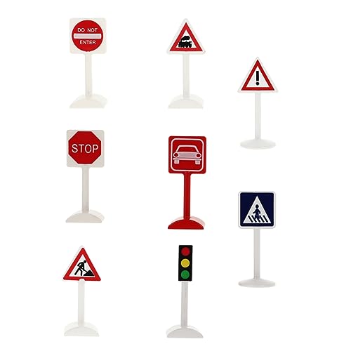 Kisangel 8Stücke Verkehrszeichen Für Straßenschilder Verkehrssicherheit Und Motorischen Fähigkeiten Für Sandtischdeko Und Kreative Spielszenen Kisangel 8Stücke Verkehrszeichen Für Straßenschilder Verkehrssicherheit Und Motorischen Fähigkeiten Für Sandtischdeko Und Kreative Spielszenen von Kisangel