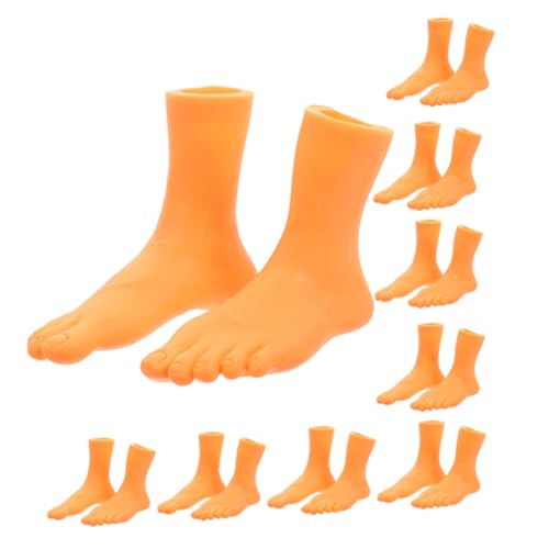 Kisangel 9 Paar Zehen Finger Abdeckungen Füße Kinderfuß Modell Kinderzimmer Set Zehen Miniatur Lustige Puppen Rechts Kreativ Süß Für Finger Winzig Klein Links Halloween von Kisangel