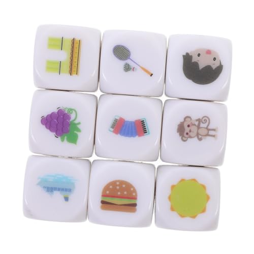 Kisangel 9 Stück Geschichte Würfel Geschichtenerzählen Kind Erwachsene Bunte Erzählwürfel Geschichtenwürfel tragbare Würfel Sprachtrainingsbedarf Würfel zum Training Acryl Kisangel 9 Stück Geschichte Würfel Geschichtenerzählen Kind Erwachsene Bunte Erzählwürfel Geschichtenwürfel tragbare Würfel Sprachtrainingsbedarf Würfel zum Training Acryl von Kisangel