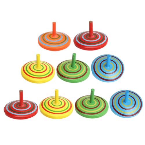 Kisangel 9 Stück Kleiner hölzerner Kreisel Kinderversorgung verschleißfester Kinderkreisel versorgen Accessoire interessanter Kinderkreisel Zufällige Farbe Kisangel 9 Stück Kleiner hölzerner Kreisel Kinderversorgung verschleißfester Kinderkreisel versorgen Accessoire interessanter Kinderkreisel Zufällige Farbe von Kisangel