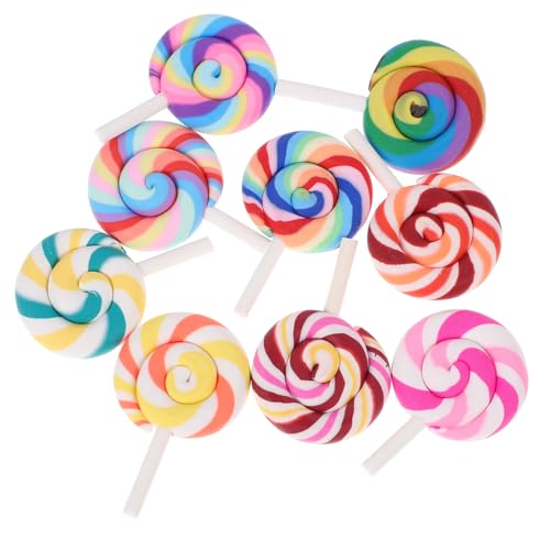 Kisangel 9 Stück Mikrolandschaft Regenbogenlollipop gefälscht Dekorationen Fotodekoration Fake-Lutscher- Süßigkeiten Fotoautomat Foto -Requisiten Polymer-Ton Kisangel 9 Stück Mikrolandschaft Regenbogenlollipop gefälscht Dekorationen Fotodekoration Fake-Lutscher- Süßigkeiten Fotoautomat Foto -Requisiten Polymer-Ton von Kisangel
